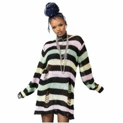 Sweater Unisex KILLSTAR - Liqorice Knit - Multi