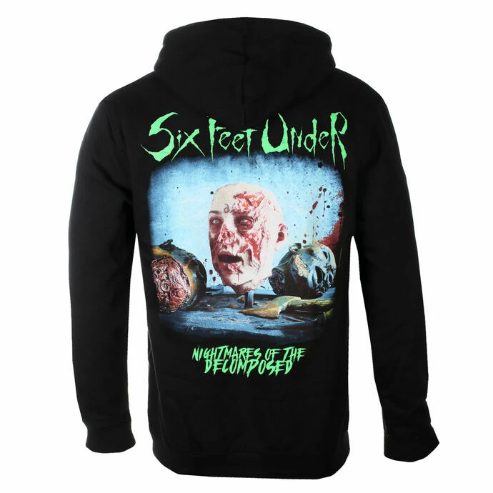 Men's Hoodie SIX FEET UNDER - NIGHTMARES OF THE DECOMPOSED - BLACK - PLASTIC HEAD - Image 2