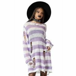 Sweater Unisex KILLSTAR - Viola Knit - Lilac
