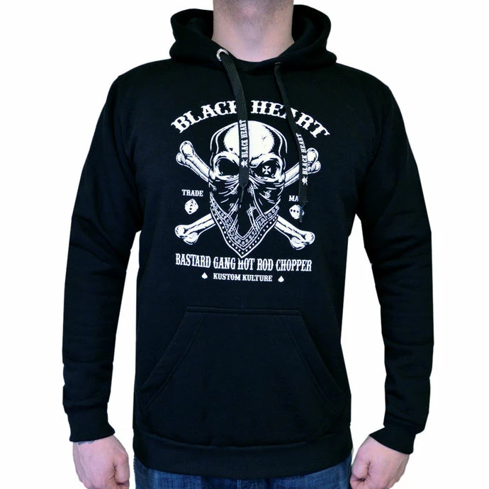 Hoodie Men's - ROBBER - BLACK HEART