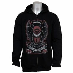 Men's Sweatshirt Bring Me The Horizon - Black Bat Zipper - BRAVADO