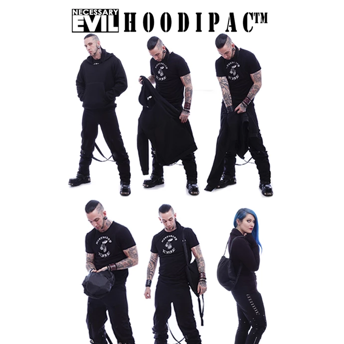 Hoodie Men's - Hoodipac Alternative - NECESSARY EVIL - Image 6