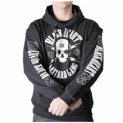 Men's Hoodie BLACK HEART - BASTARD SKULL BASIC - BLACK