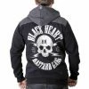 Men's Hoodie BLACK HEART - BASTARD SKUL L - BLACK
