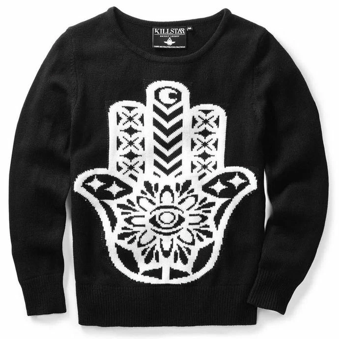 Sweater (unisex) KILLSTAR - Hamsa - Black - Image 5