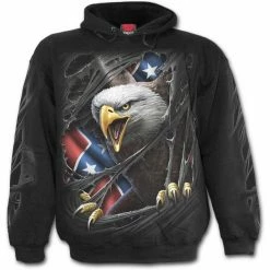 Hoodie Men's - Rebel Eagle - SPIRAL