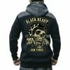 Men's Sweatshirt BLACK HEART - RAW POWER - BLACK