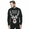Sweatshirt (no Hood) Men's - Black Metal Rudolph - BLACK CRAFT