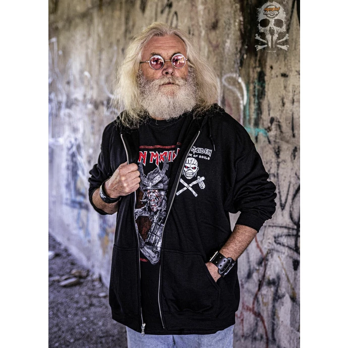 Hoodie Men's Iron Maiden - Eddie Axe White - ROCK OFF - Image 3