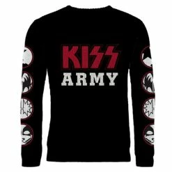 Sweater Men's KISS - ARMY - PLASTIC HEAD