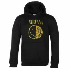 Men's Hoodie NIRVANA - SPLICED SMILEY - CHARCOAL - AMPLIFIED