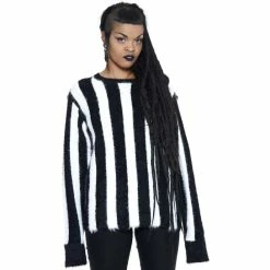 Unisex Jumper KILLSTAR - Stripe Me Down - STRIPE