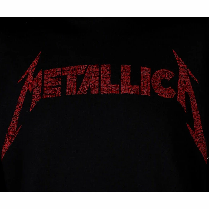 Men's Hoodie METALLICA - 40TH ANNIVERSARY SONGS LOGO - BLACK - PLASTIC HEAD - Image 2
