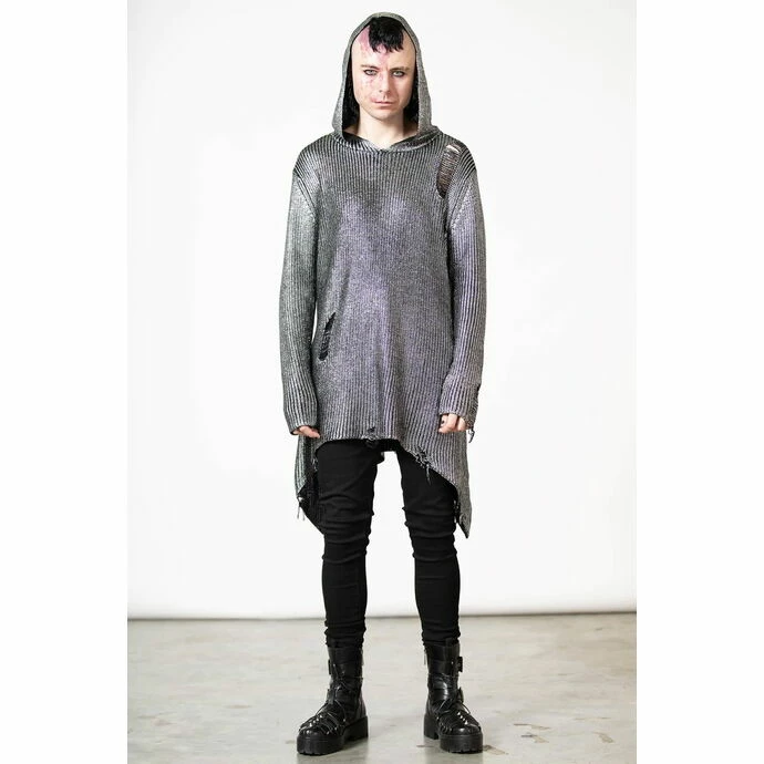 Sweater Unisex KILLSTAR - Hot As Heim - Silver - Image 5