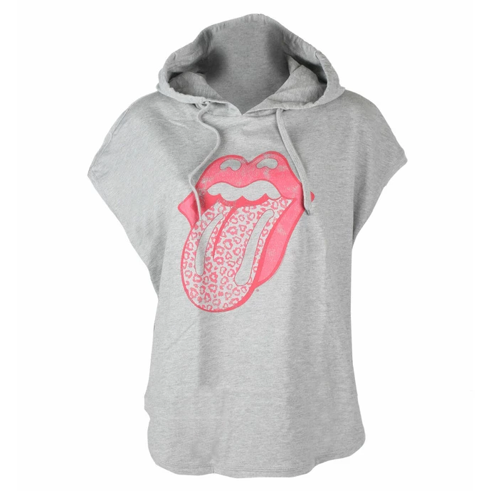 Hooded T-shirt (sleeveless Hoodie) The Rolling Stones - Leopard Tongue