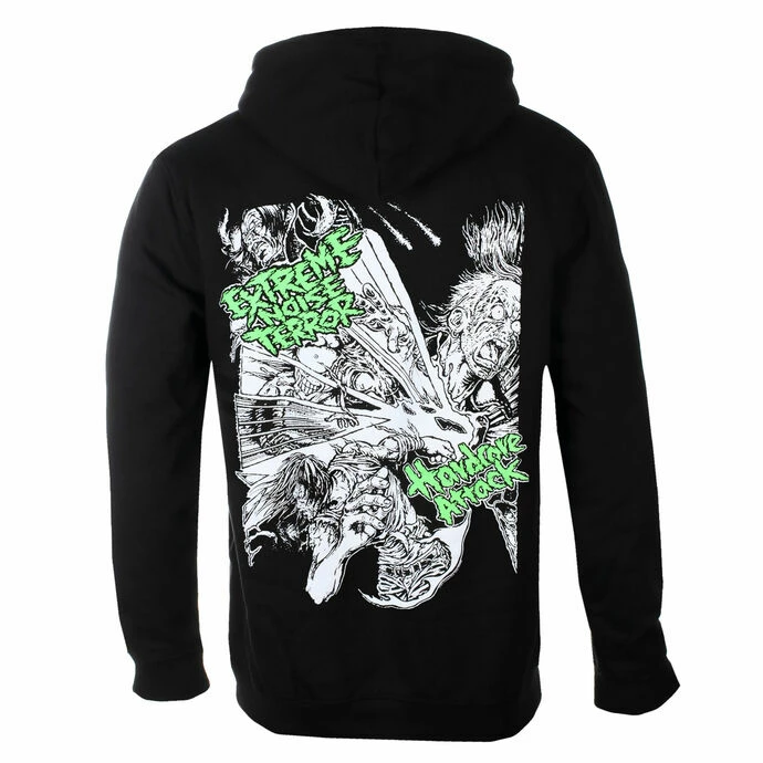 Men's Hoodie EXTREME NOISE TERROR - HARDCORE ATTACK - BLACK - PLASTIC HEAD