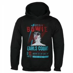 Men's Sweatshirt David Bowie - Earls Court '73 - BLACK ECO - ROCK OFF