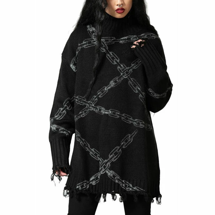Sweater Unisex KILLSTAR - Chained - Black - Image 5