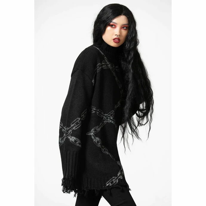 Sweater Unisex KILLSTAR - Chained - Black - Image 6