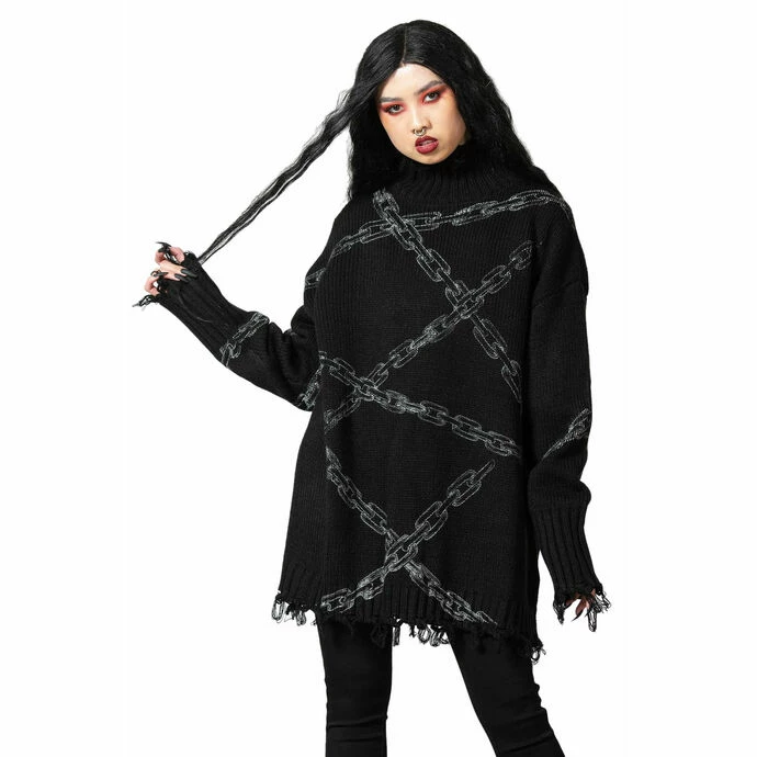 Sweater Unisex KILLSTAR - Chained - Black
