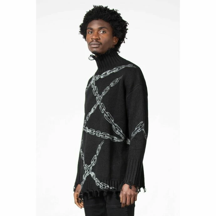 Sweater Unisex KILLSTAR - Chained - Black - Image 3