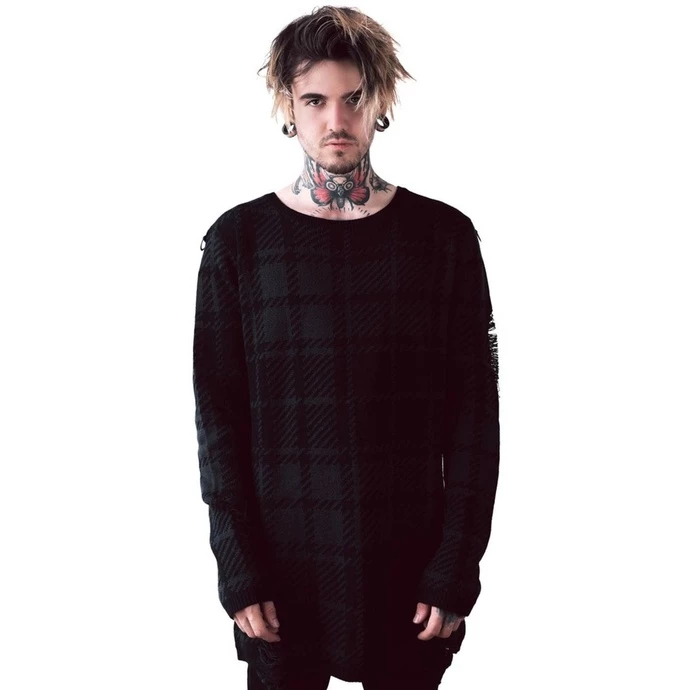 Unisex Jumper KILLSTAR - Darklands - TARTAN