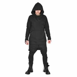 Hoodie Unisex - BLACK KANGAROO - AMENOMEN
