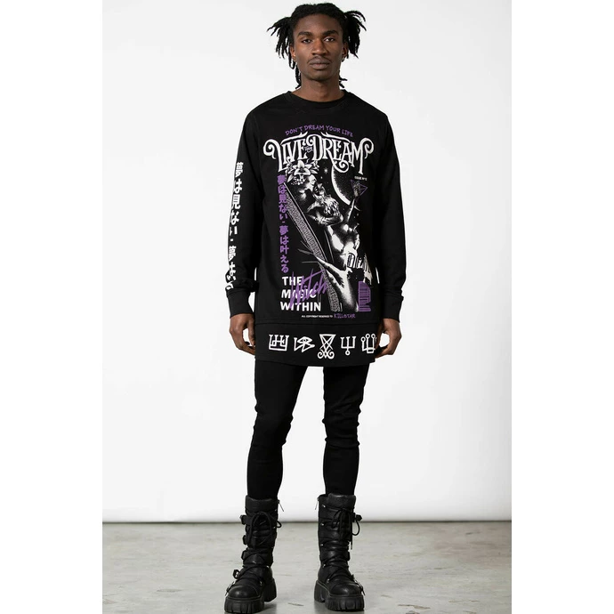 Men's Sweatshirt KILLSTAR - Dream Longline - Black - Image 3