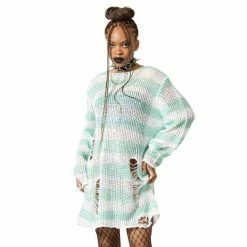 Sweater Unisex KILLSTAR - Peppermint Knit - Mint