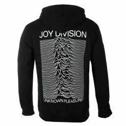 Men's Hoodie JOY DIVISION - UNKNOWN PLEASURES - BLACK - PLASTIC HEAD