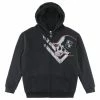 Men's Sweatshirt METAL MULISHA - MURK SHERPAZIP - BLACK