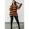 Unisex Sweater KILLSTAR - Pumpkin Knit - Black / Orange