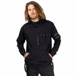 Men's Hoodie POIZEN INDUSTRIES - REZNOR - BLACK