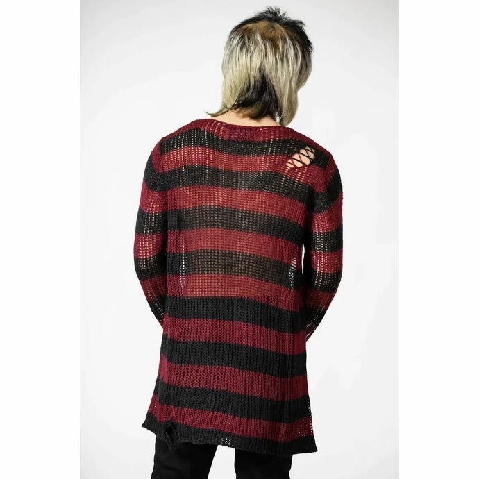 Sweater Unisex KILLSTAR - Dahlia Knit - Black/Wine - Image 3
