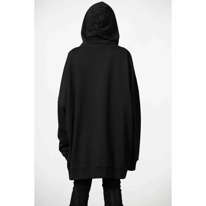 Hoodie Unisex KILLSTAR - The Verge Fishnet - Black - Image 4