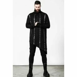 Unisex Sweatshirt KILLSTAR - Total Stud Ribbed - Black