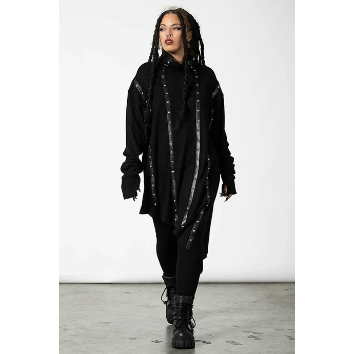 Unisex Sweatshirt KILLSTAR - Total Stud Ribbed - Black - Image 2