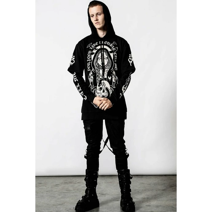 Men's Sweatshirt KILLSTAR - Trouble Hooded Layer - Black - Image 4