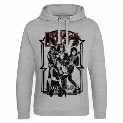 Men's Sweatshirt KISS - I Love It Loud - Heather Grey - HYBRIS