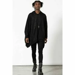 Poncho KILLSTAR - Wings Of Night - Black